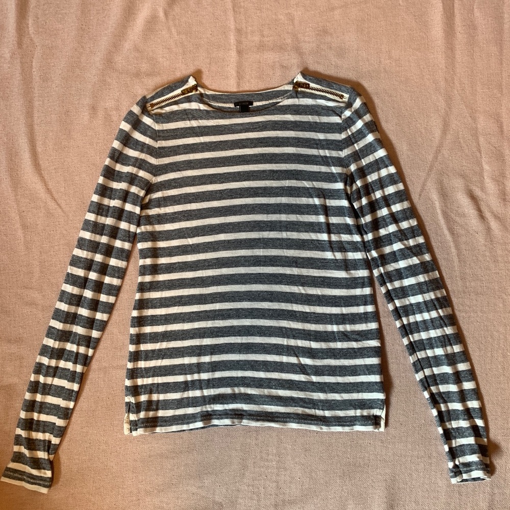 Jcrew stripe long sleeve shirt